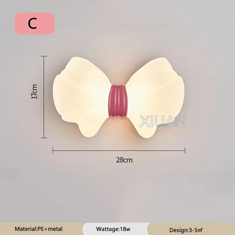 applique murale nordique nœud papillon pour chambre enfant