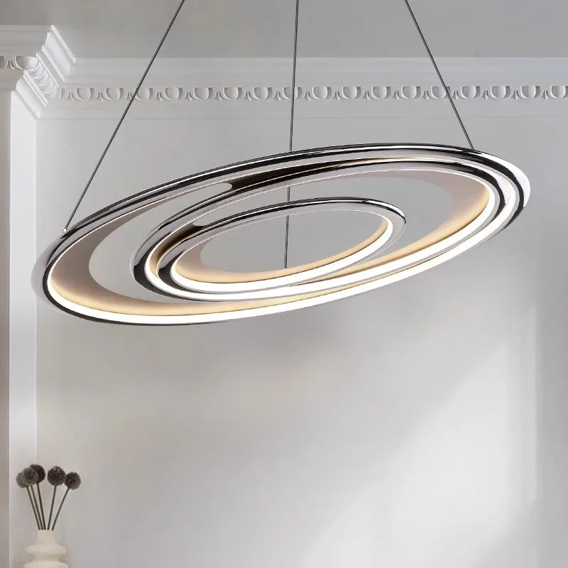 lustre rond moderne led pour intérieur style luxueux suspendu