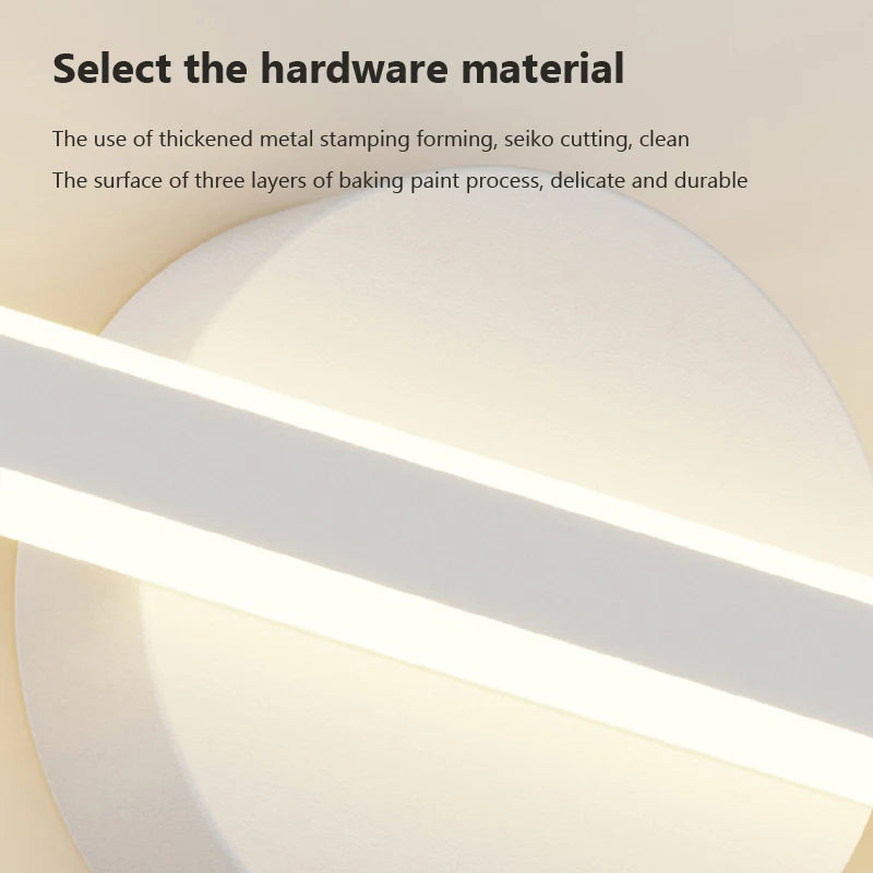 applique murale led minimaliste pour éclairage intérieur moderne - vue 6 sur 12