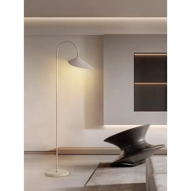 Nordic Minimalist Led Floor Lamp with Changeable Bulb for Living Dining Room Tables Stand Lighting Luminaires - vue 4 sur 8