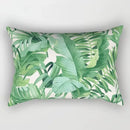 housse de coussin rectangulaire à motif fleurs tropicales 30 x 50 cm