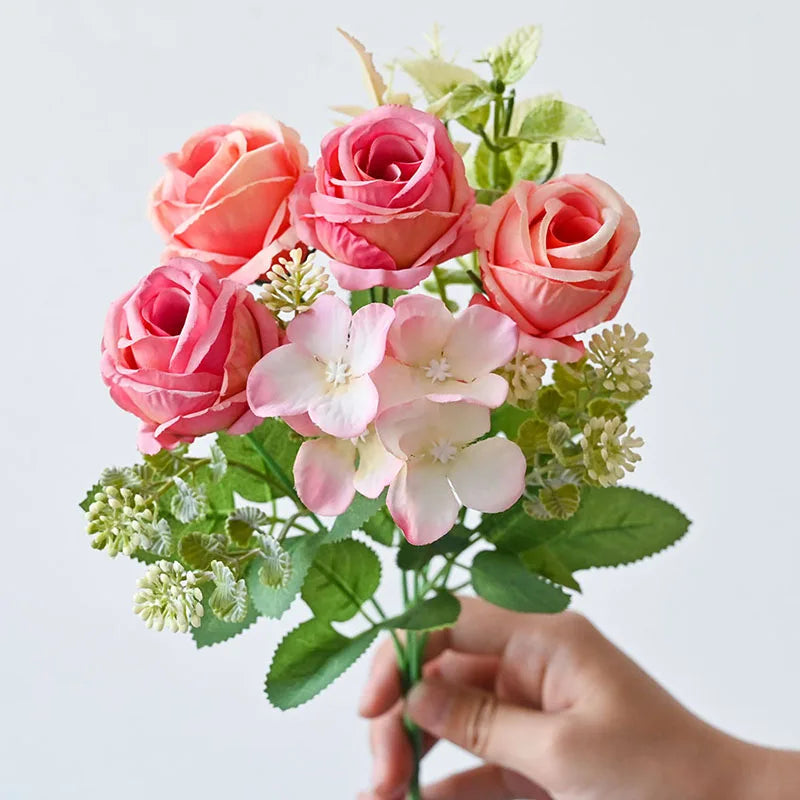 bouquet de pivoines artificielles rétro pour décoration de mariage - vue 6 sur 10