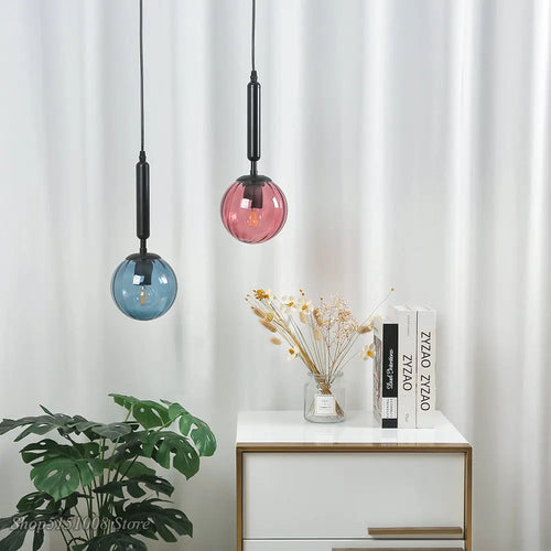 suspension moderne en verre pour décoration intérieure élégante - vue 3 sur 24