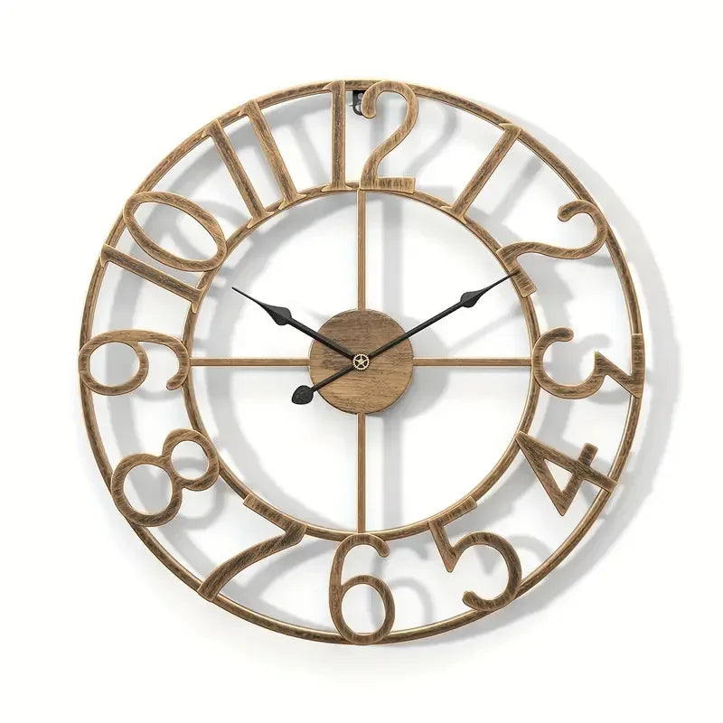 horloge murale rétro en métal décoration créative pour intérieur - vue 11 sur 11