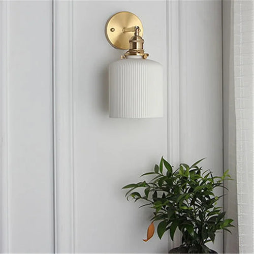 applique murale led nordique moderne en céramique vintage - vue 14 sur 15