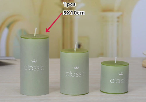 bougies piliers parfumées décoratives sans fumée en plusieurs tailles et couleurs - vue 17 sur 29
