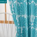 Rideau motif feuilles style moderne pour salon chambre