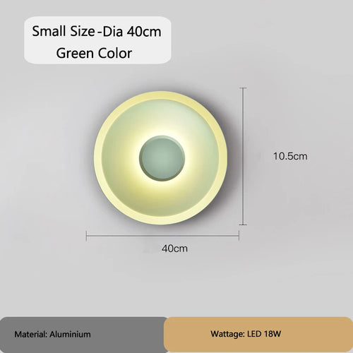 Modern Round Wall Lamps for Bedroom Bedside Living Room Wall Light Decorative Illuminaire 25cm 40cm 60cm Bar Stair Night Lamps - vue 10 sur 13