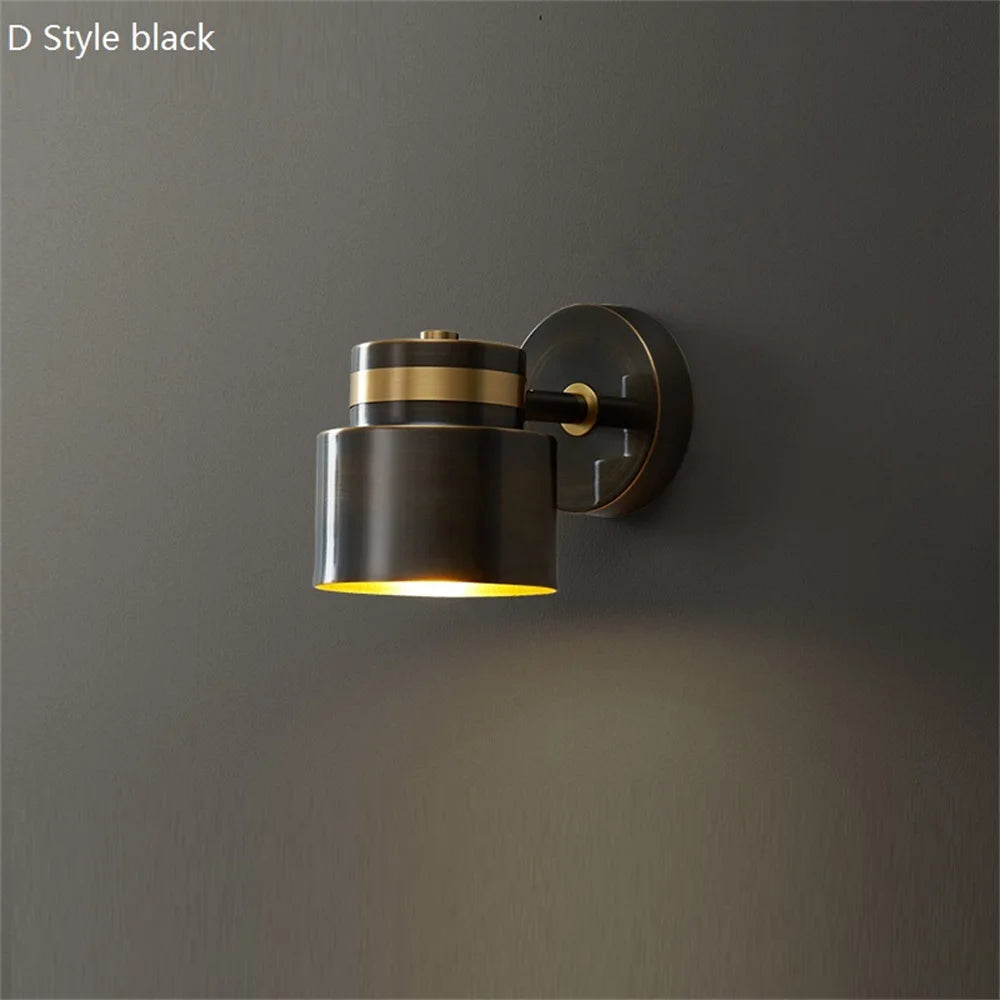 applique murale led pivotante en laiton avec interrupteur pour lecture - vue 11 sur 13