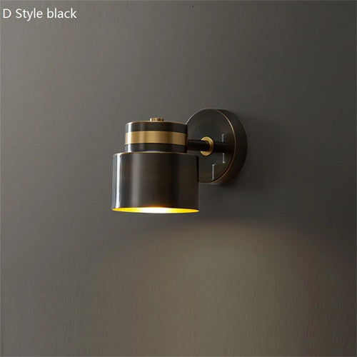 applique murale led pivotante en laiton avec interrupteur pour lecture - vue 12 sur 13