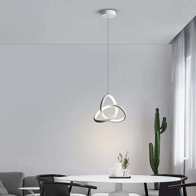 Rotatif LED moderne suspension accessoires pour la maison pour Restaurant chambre porche barre lumière lampe de luxe pliable lustre