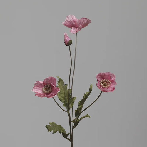 fleur artificielle coquelicot pour décoration de fête et jardin - vue 10 sur 18