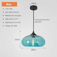 suspension modernes en verre pour restaurant bar boutique