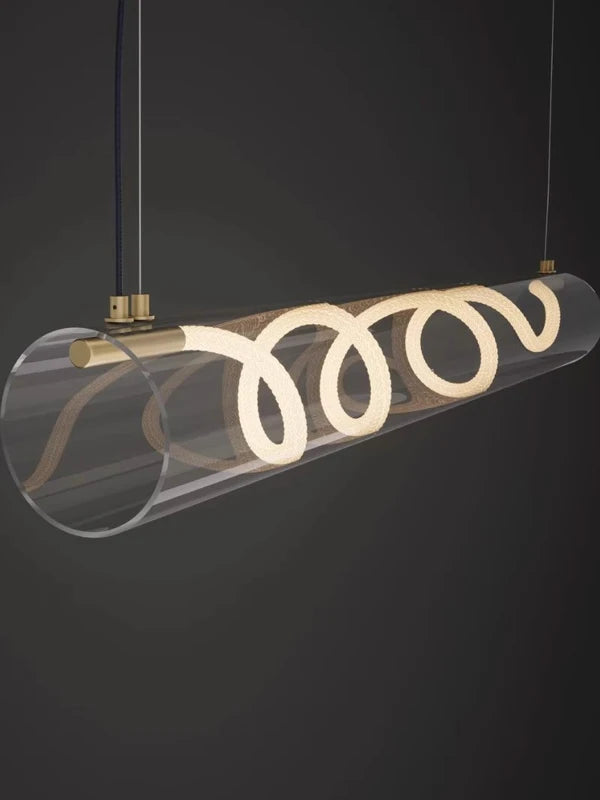 Italian designer art LED restaurant chandelier modern living room irregular long bar counter, dining table lighting fixtures