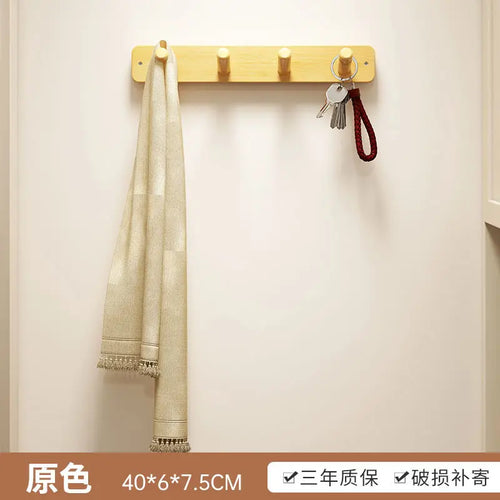portemanteaux en bambou double couche pour rangement créatif - vue 10 sur 10