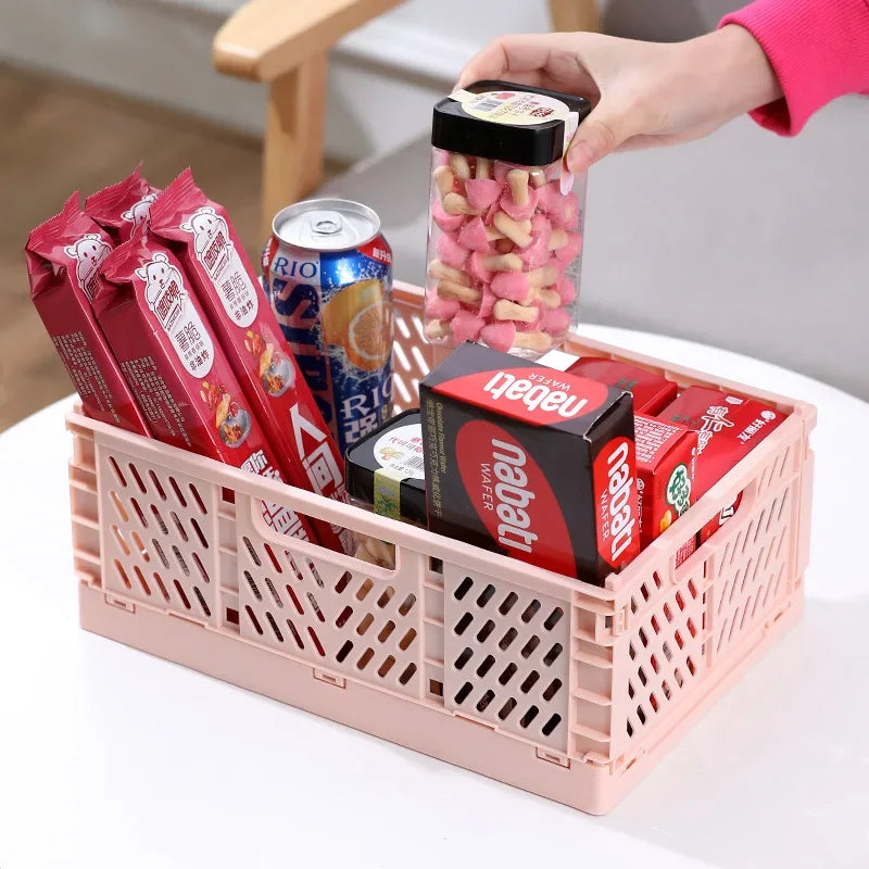panier de rangement pliable pour accessoires et gadgets divers - vue 3 sur 14