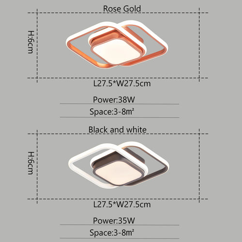 lustre moderne led pour intérieur design élégant et contemporain - vue 3 sur 8
