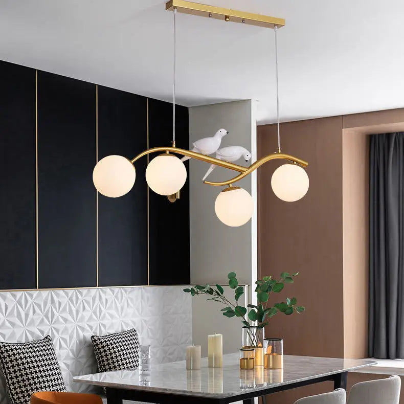 lustre design en forme d'oiseau pour décoration intérieure moderne - vue 3 sur 9