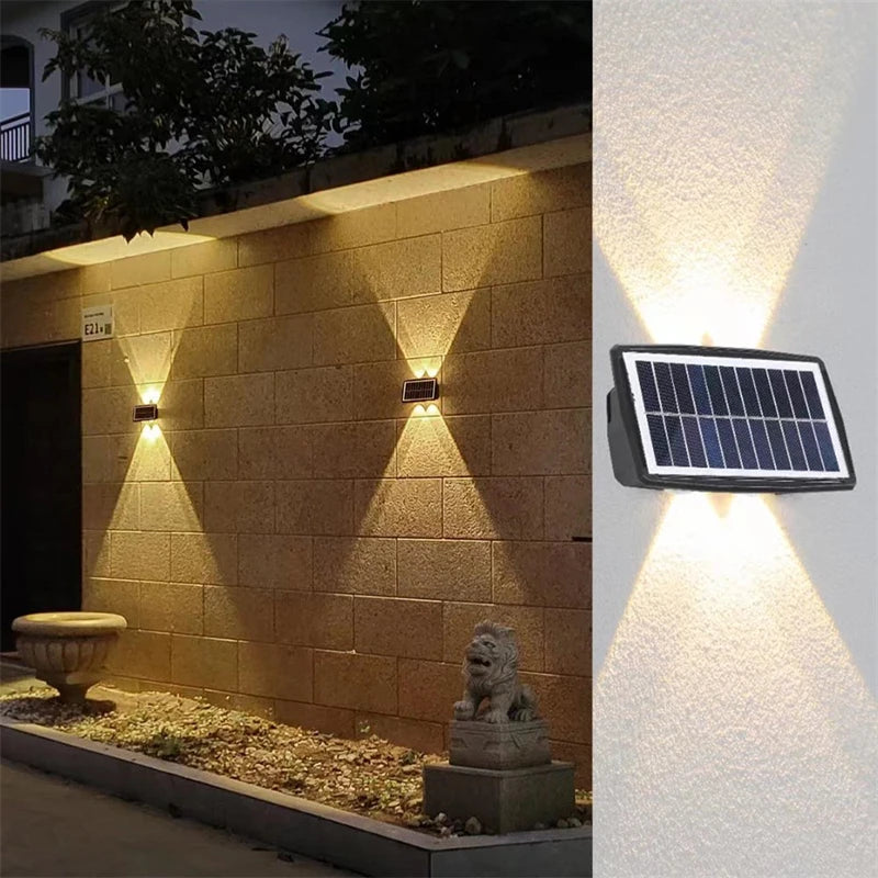 applique murale solaire à led avec contrôle intelligent pour jardin et balcon - vue 8 sur 9