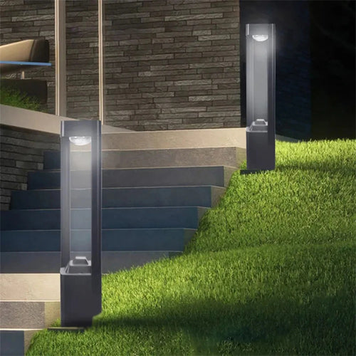 lampes solaires modernes en aluminium pour extérieur étanche éclairage jardin - vue 10 sur 12