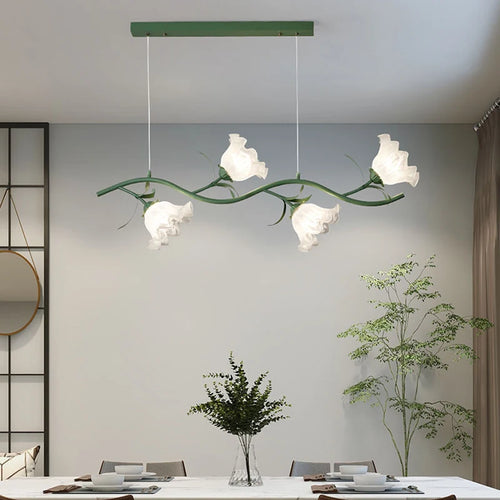 suspension à fleurs de style pastoral pour décoration intérieure - vue 5 sur 14