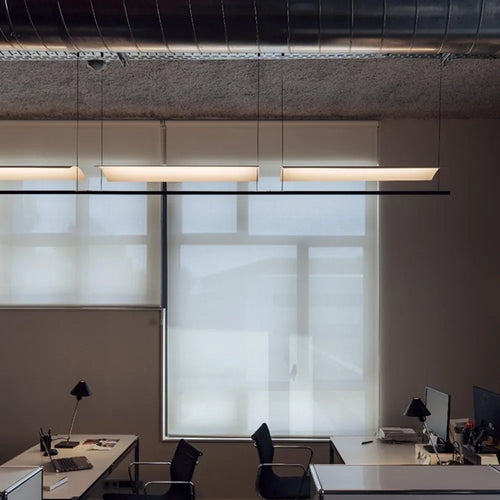 lustre minimaliste scandinave en tuiles pour bureau - vue 3 sur 11