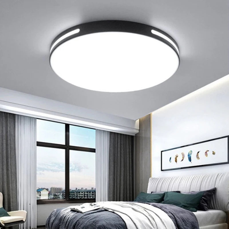 Plafonnier LED rond et mince moderne - vue 6 sur 14