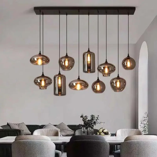 suspension à led en verre design pour décoration intérieure moderne - vue 16 sur 15