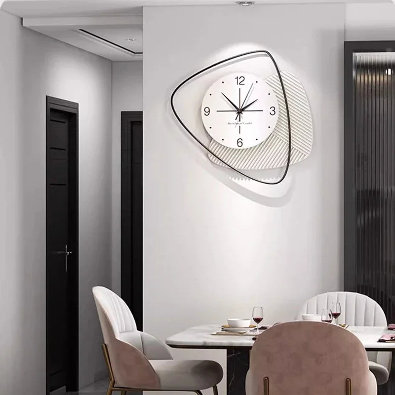 horloge murale silencieuse design nordique moderne luxe décoratif - vue 4 sur 10