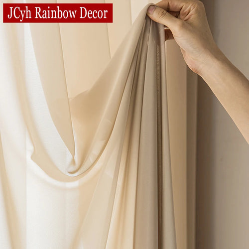 Voilage moderne en tulle leger pour salon chambre - vue 3 sur 7