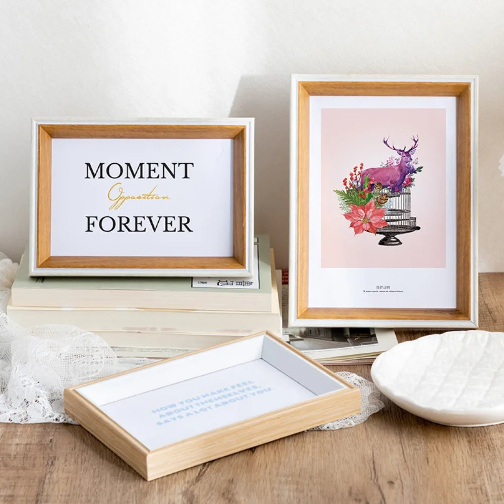 cadre photo mural en bois pour cadeau décoratif - vue 2 sur 4