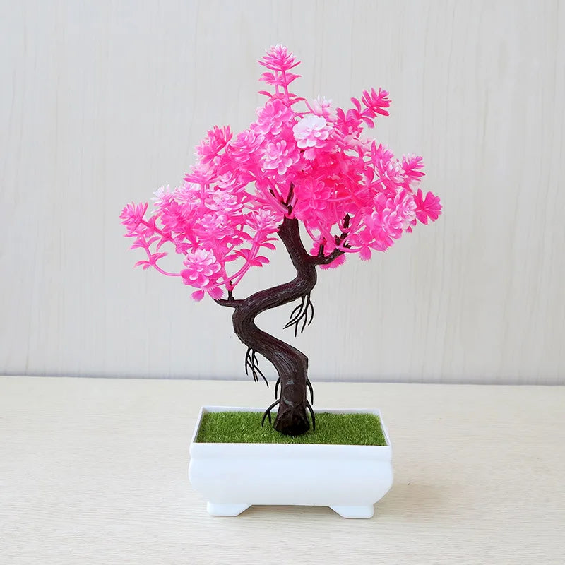 plantes artificielles décoratives bonsaï en pot pour jardin zen