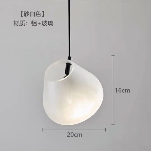 lustre en verre design pour cuisine bar et restaurant - vue 12 sur 13