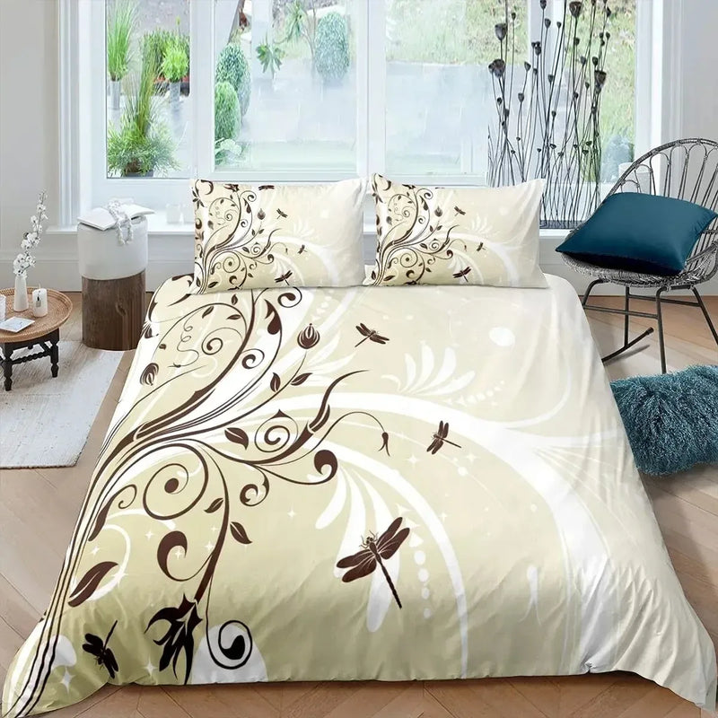 parure de lit king style victorien gothique damas noir