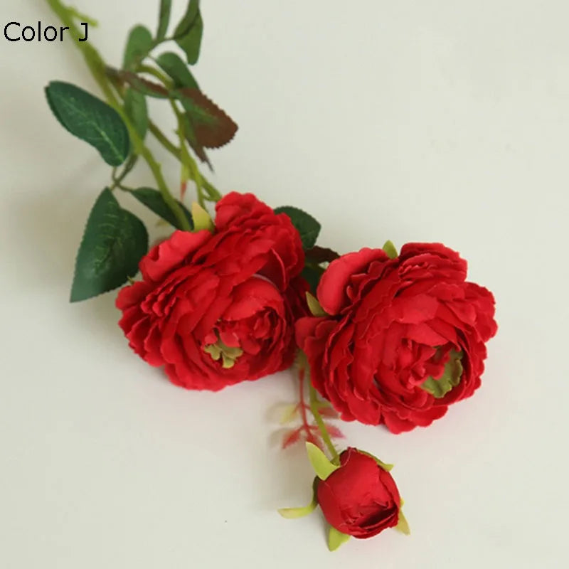 têtes de rose en soie artificielle pour décoration mariage et fête - vue 12 sur 16
