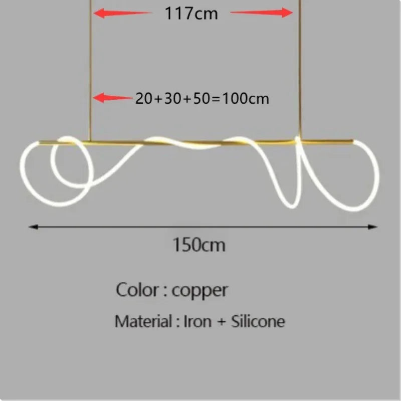lustre design nordique à led intensité variable pour intérieur