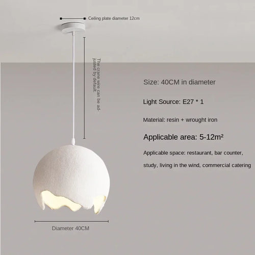 lustre en micro-ciment design moderne pour bar et restaurant - vue 10 sur 9