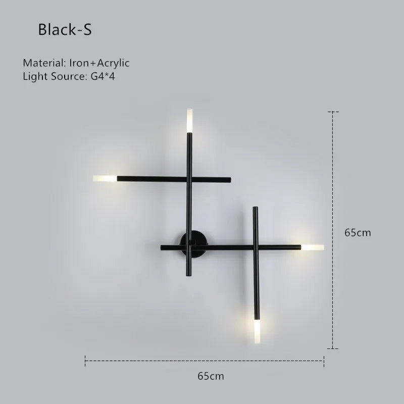 applique murale led simple minimaliste luminaire décoratif d'intérieur