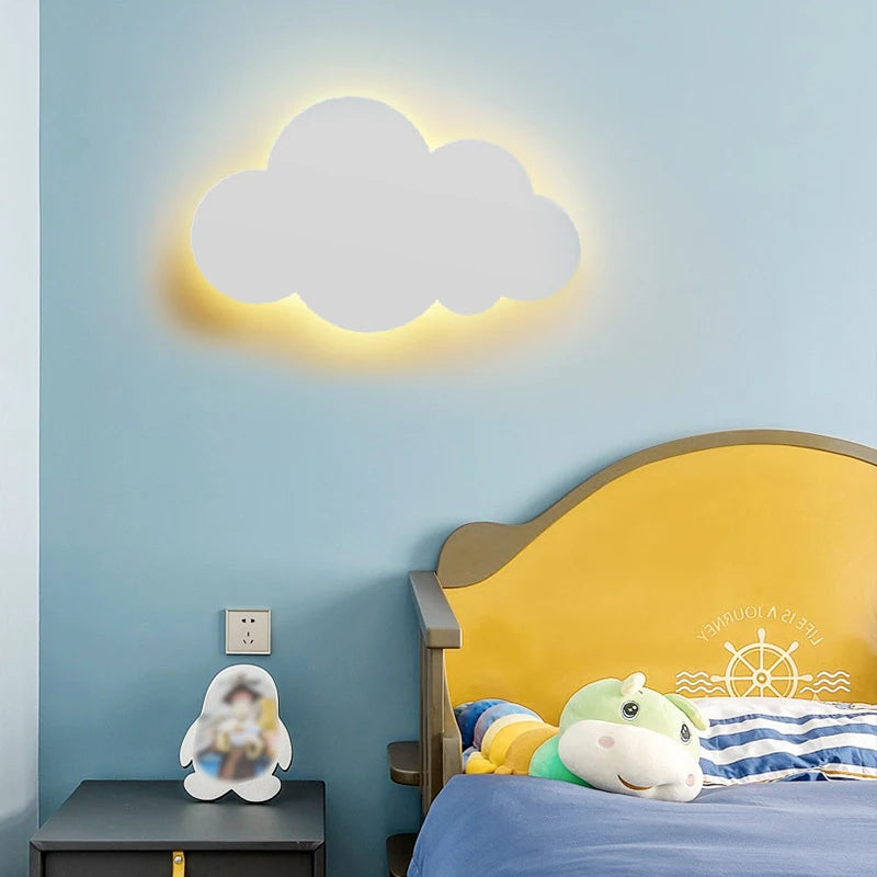 Applique murale en forme de nuage pour chambre de bébé