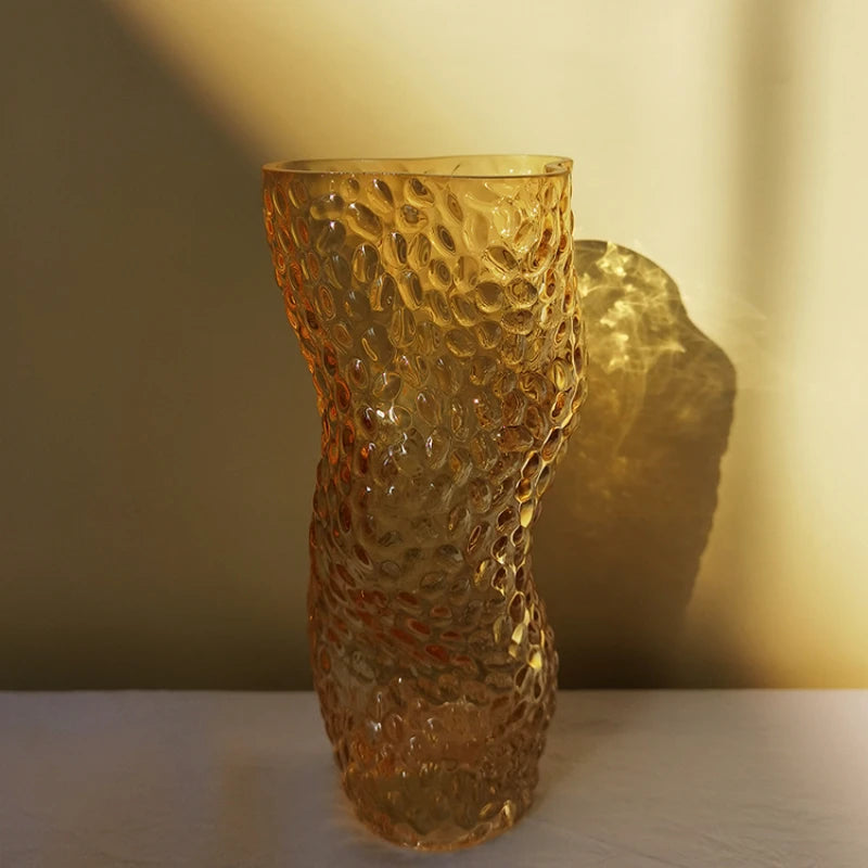 vase en verre nordique transparent pour décorations florales élégantes - vue 7 sur 11