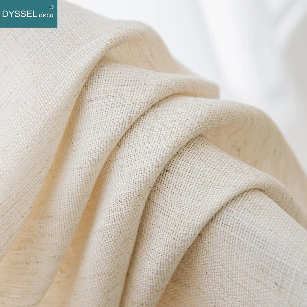 Voilage rideau style lin moderne pour salon chambre - vue 4 sur 7