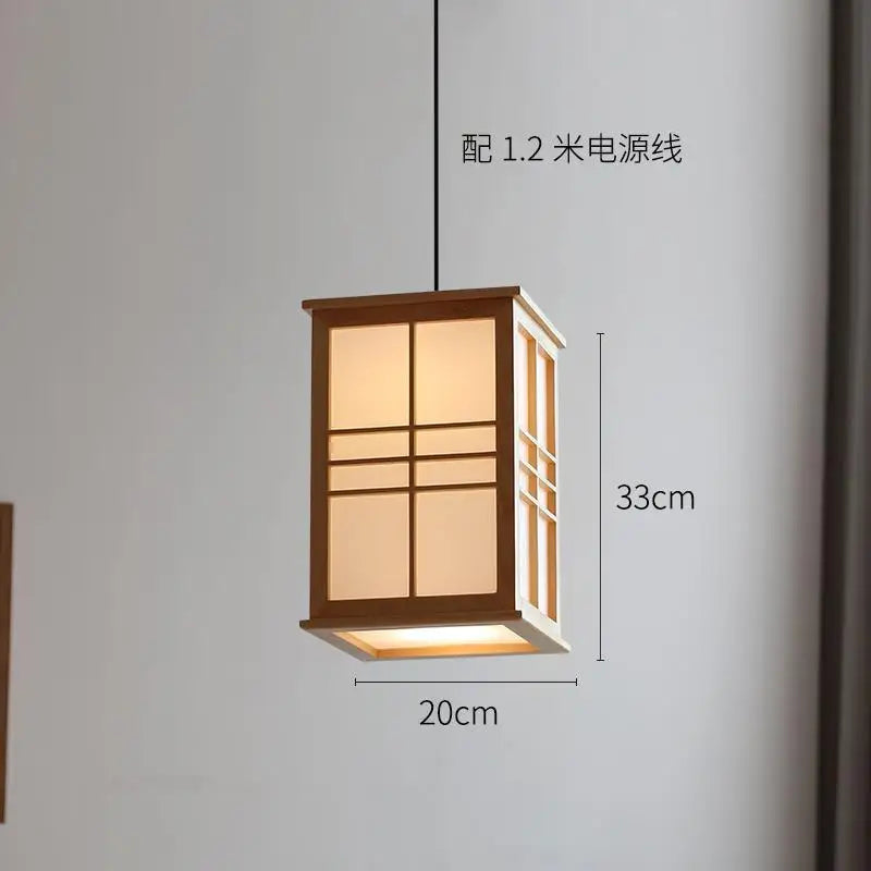 lustre en bois décoratif pour restaurant bar hôtel et yoga - vue 7 sur 7