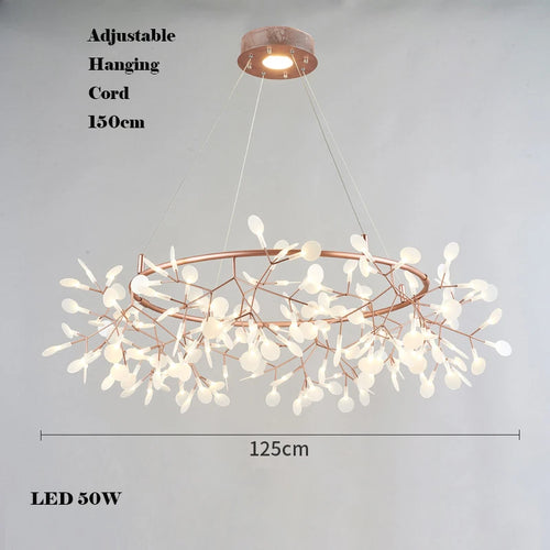 lustre créatif en acier inoxydable et acrylique pour décoration intérieure - vue 18 sur 18