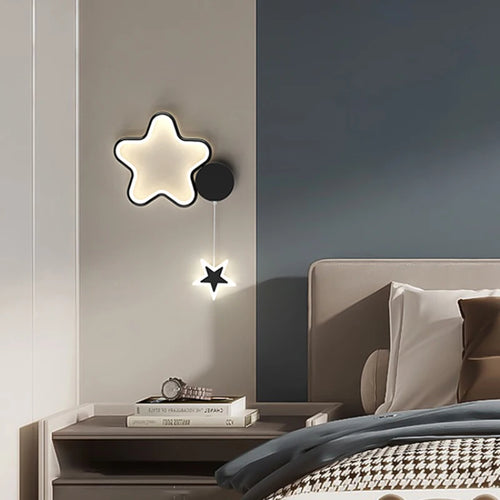 applique murale créative étoiles lune et nuages pour enfants - vue 3 sur 16