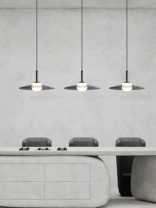 suspension minimaliste en verre pour café bar et restaurant - vue 5 sur 9