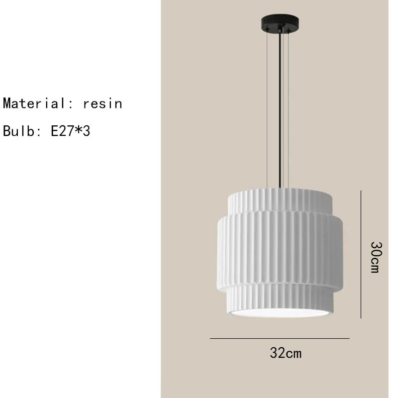 lustre en résine de café avec fil d'ampoule réglable