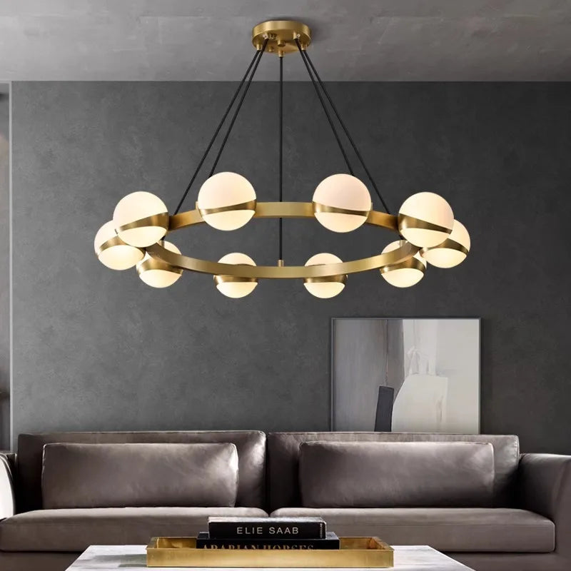 Lustre rond design led moderne