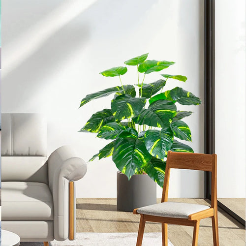 plantes artificielles grandes feuilles monstera pour décoration intérieure - vue 2 sur 7