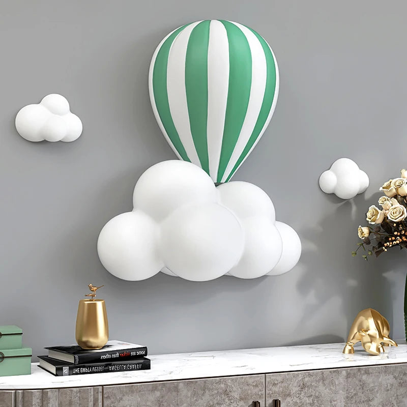 ballon à air chaud 3d décoration murale en relief - vue 4 sur 9