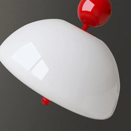 lustre rétro médiéval en verre crème pour intérieur élégant - vue 7 sur 11